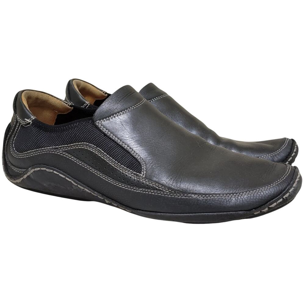 Cole Haan Men Grand Series Slip-On Driver Loafers Size US 9M Black Leather